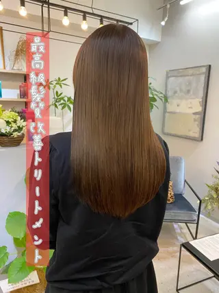 ロング カラー ヘアアレンジ ネイル マツエク・マツパ ボブ×縮毛矯正👑 心斎橋/高城涼也のヘアスタイル