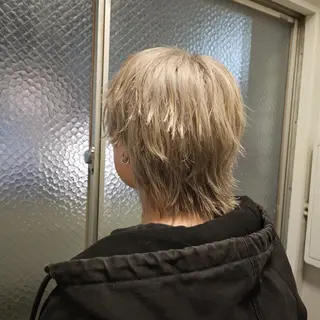 メンズ カラー あべかりん/原宿 /マツパ/ハイトーンのヘアスタイル