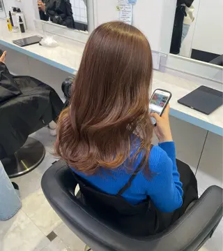 セミロング ケアブリーチ🌟 ♢WATARU♢のヘアスタイル