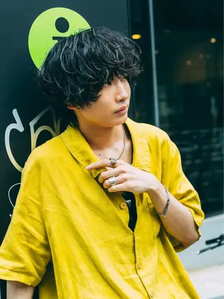 ショート パーマ ヘアアレンジ メンズ メンズスタイル ly本厚木のヘアスタイル