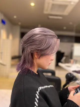 ショート カラー ヘアアレンジ 透明感×韓流ハイ トーン🫧RYUTAのヘアスタイル
