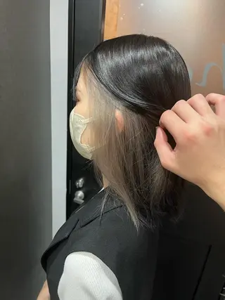 ミディアム カラー Sherry大国町 HIKARUのヘアスタイル
