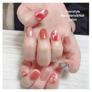 ミディアム ネイル 🐾enen style 🐾のネイルデザイン