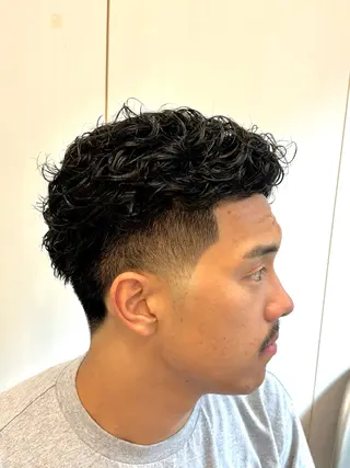 ショート パーマ バッドバーバー蒲田 オノハラユウタ💈のヘアスタイル