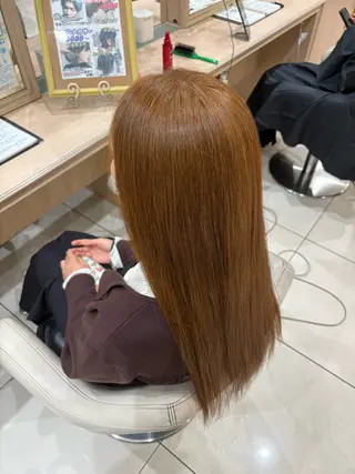 ロング 艶髪カラー 矯正 モデル募集/Aoiのヘアスタイル