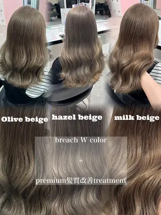 ロング 艶髪ハイトーンカラー 渋谷🎀ririkaのヘアスタイル