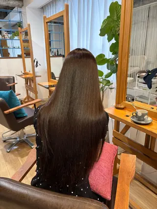 ロング カラー RINNO🌷透明感 カラー/髪質改善のヘアスタイル