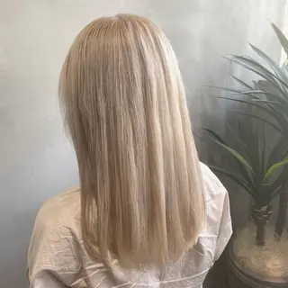 ロング カラー ブリーチなしWカラー メンズカット✨ワタベのヘアスタイル