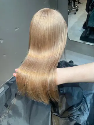 ロング カラー 🩵レイヤー✖︎ 髪質改善🩵リョウヤのヘアスタイル