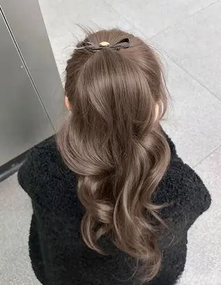 ロング カラー ヘアアレンジ 透明感カラー🎀艶髪 Anju/渋谷🎀のヘアスタイル