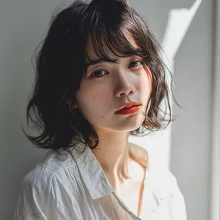 ミディアム 髪質改善/白髪ぼかし KENTAのヘアスタイル