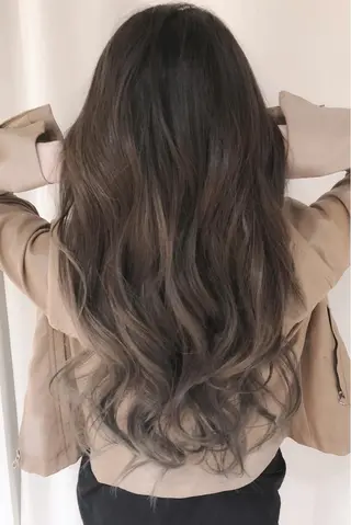 ロング カラー パーマ ヘアアレンジ バレイヤージュ 藤沢 髪質改善 竹内ケンゴのヘアスタイル
