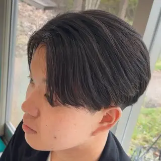 ミディアム 米谷 理玖のヘアスタイル