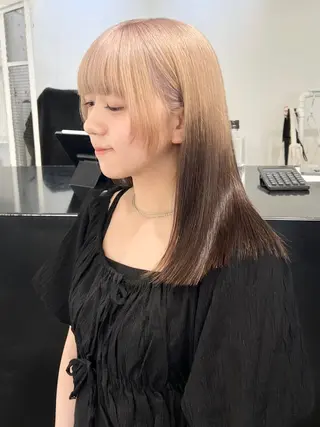 セミロング カラー HARU//原宿🤍 リピート率NO.1のヘアスタイル