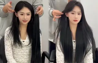 羽エクステ/エクステ JIJIA美容室のヘアスタイル