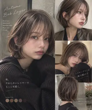 ショート 似合わせメイク・ ショートボブWAKOのヘアスタイル