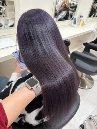 セミロング カラー 💟RINNA 艶カラー💟のヘアスタイル