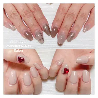 ミディアム ネイル 🐾enen style 🐾のネイルデザイン