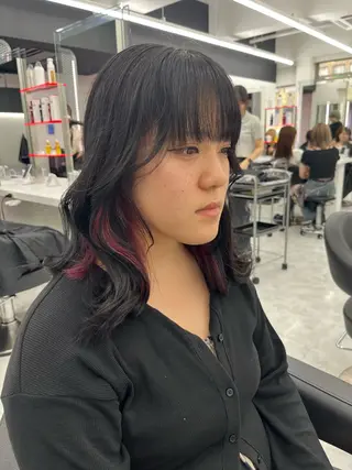 セミロング カラー 💖トレンド春夏 カラー💖FUTAのヘアスタイル