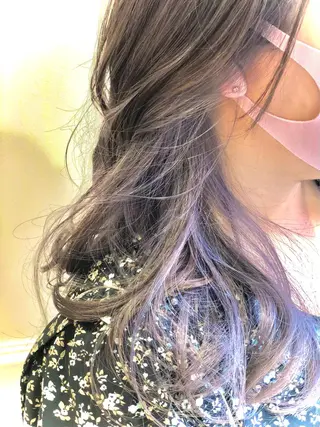 セミロング カラー 金子 直樹のヘアスタイル