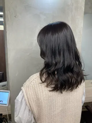 ミディアム カラー ブリーチ&似合せボブ 田中寛十のヘアスタイル