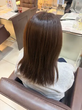 セミロング カラー 盛れるピンクカラー 🎀スパ みき🎀のヘアスタイル