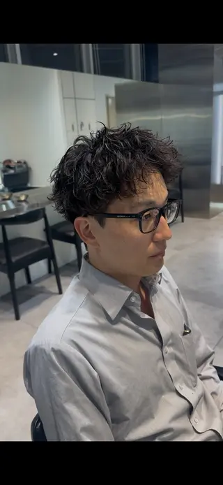 ショート パーマ メンズ 似合わせパーマ🔥 河浪 大智のヘアスタイル