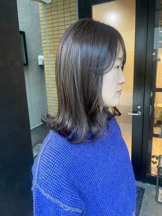 セミロング しのはら まどかのヘアスタイル