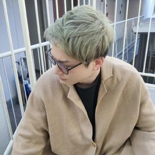 ショート カラー メンズ 専業カラーリスト三木 敏嵩のヘアスタイル