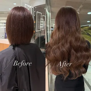 ロング カラー シールエクステ特化 ハイトーン、NANAのヘアスタイル