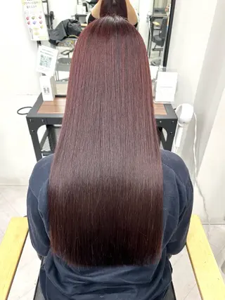 ロング カラー himari💜 酸性ストレートのヘアスタイル