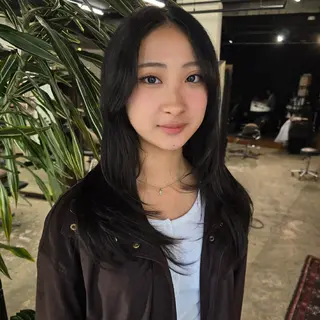ロング ハヤシ マユ ✂ 府中美容室のヘアスタイル