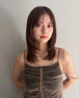 ロング 骨格診断カット.𖥔 ボブ/レイヤー/碧夢のヘアスタイル