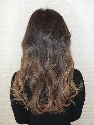 ロング カラー 髪質改善縮毛矯正 美容師✂️山崎竜二のヘアスタイル