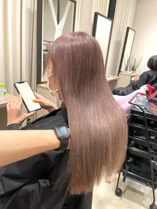 ロング カラー ヘアアレンジ メンズ 🧸ハイトーン🧸 ゆっきー🧸のヘアスタイル