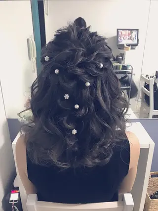 セミロング ヘアアレンジ 【カメレオン】 上村 祥子のヘアスタイル