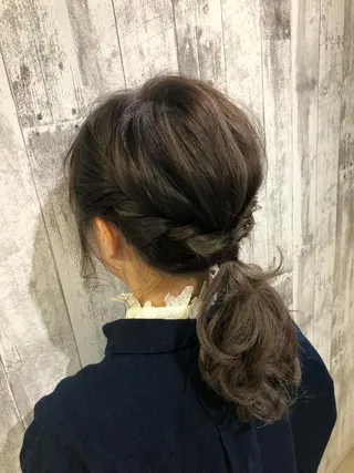 ミディアム カラー Agu hair 清尾 浩昭のヘアスタイル