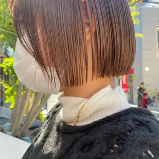ショート カラー センターパート/ レイヤー/ayuのヘアスタイル