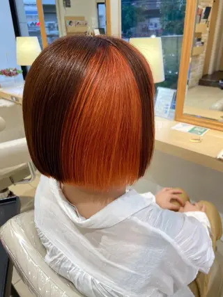 ミディアム カラー 30代からの大人 ショートのヘアスタイル