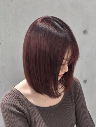 ミディアム カラー takagi nayuのヘアスタイル