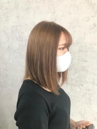 ロング カラー パーマ ヘアアレンジ メンズ キッズ ネイル マツエク・マツパ エビスザキレン／メン ズ／心斎橋🌳のヘアスタイル