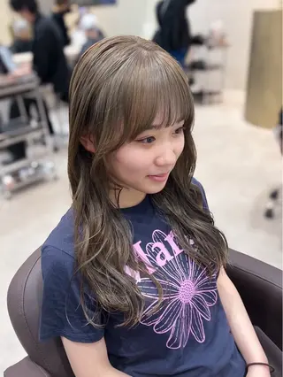 セミロング 艶カラー/高円寺 MIHOのヘアスタイル