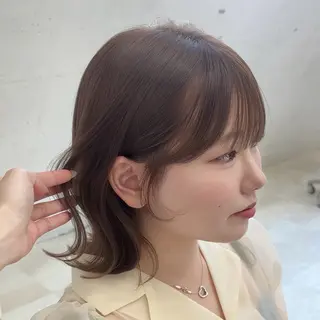 ショート きら🎀ボブ/ミディ アム/透明感カラーのヘアスタイル