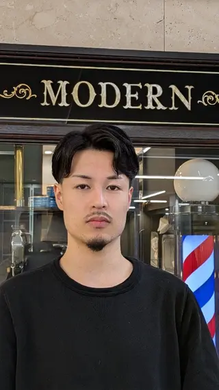ミディアム 爰河 泰介のヘアスタイル