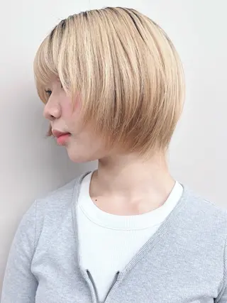 ショート ボブ/ゆるふわ ボブパーマ/とういのヘアスタイル