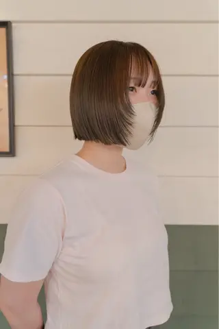 ショート カラー 割引中‼️縮毛矯正 船橋駅5分/鈴木杏美のヘアスタイル