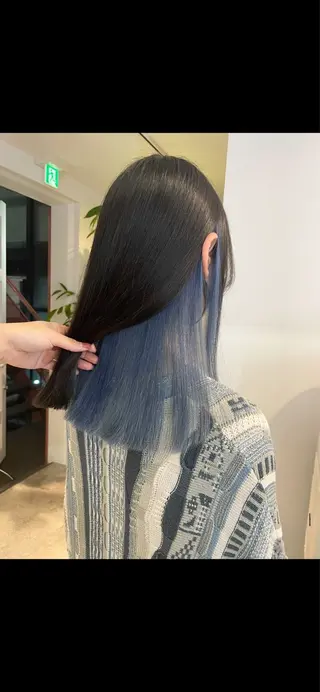 ミディアム カラー 銀座/ハイトーン/ hayaka 🖤のヘアスタイル