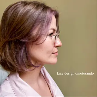 ショート カラー パーマ ヘアアレンジ メンズ 表参道Lise おおいしおりのその他イメージ