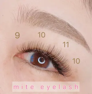 マツエク・マツパ mite eyelashのマツエク・マツパデザイン