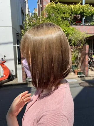 ミディアム カラー お任せヘア☘️☘️ 及川渚のヘアスタイル